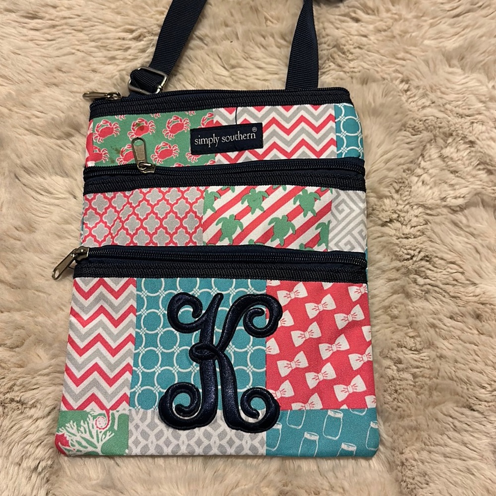 Simply Southern initial crossbody “K”